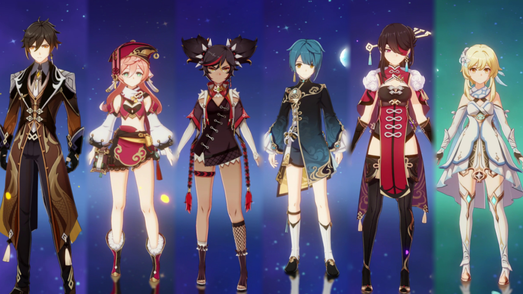 Charaktere, die Guide to Gold in Genshin Impact verwenden