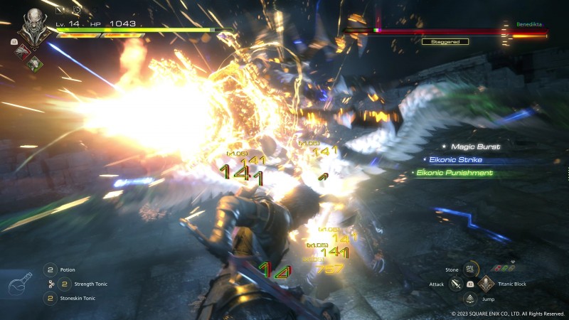 Final Fantasy 16 wird einen Arcade-Modus mit Kampfergebnissen im Stil von Devil May Cry enthalten