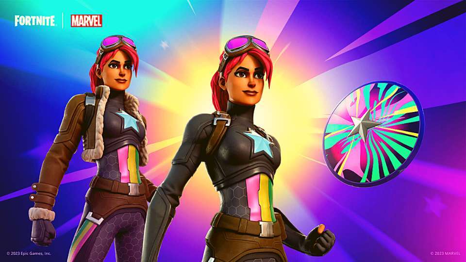 Fortnite Captain America und Britestar Skin Bundle