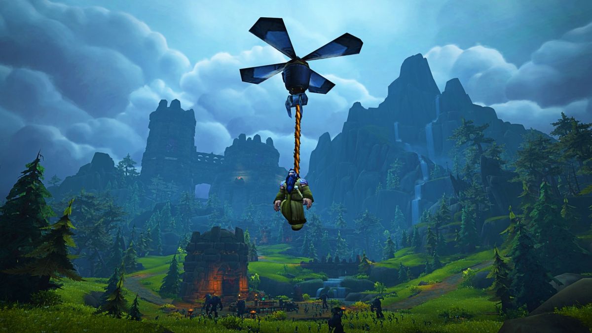 A World of Warcraft player travels through the starting area, Exile