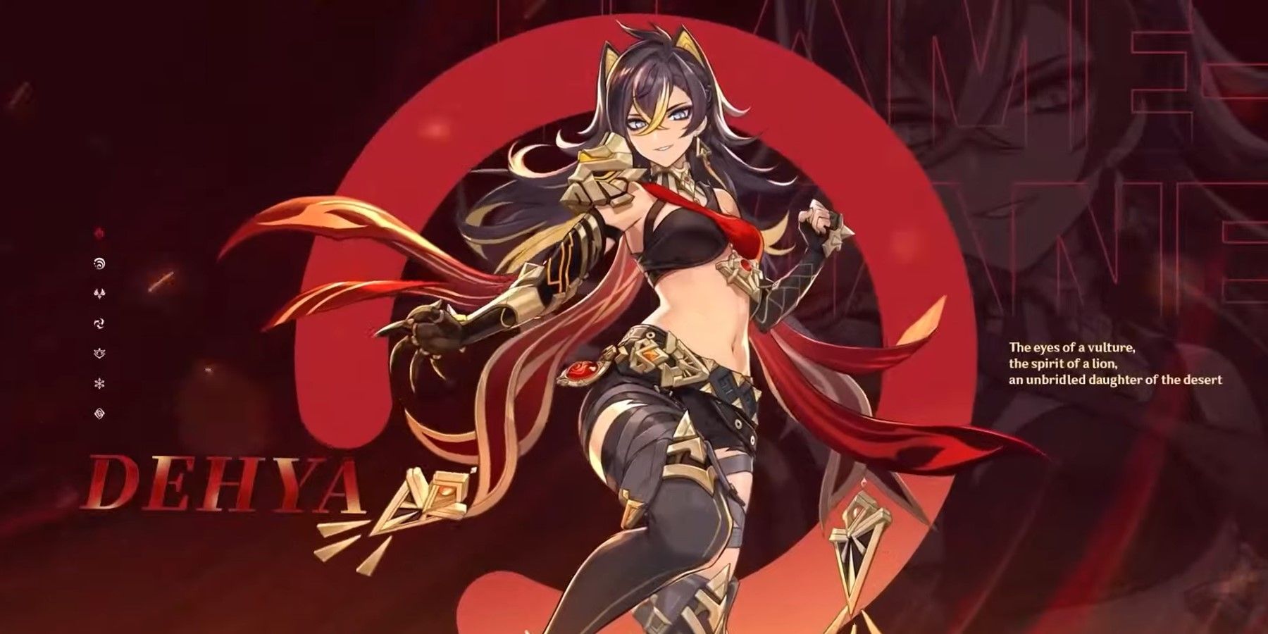 Genshin Impact character Dehya trailer