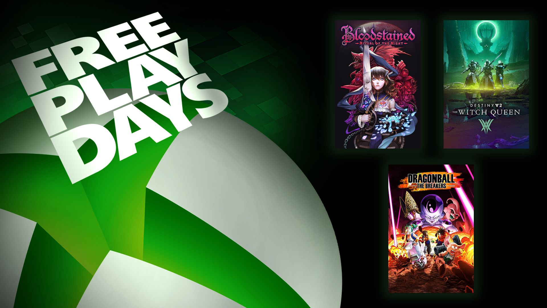 Kostenlose Spieltage – Bloodstained: Ritual of the Night, Destiny 2: The Witch Queen und Dragon Ball: The Breakers