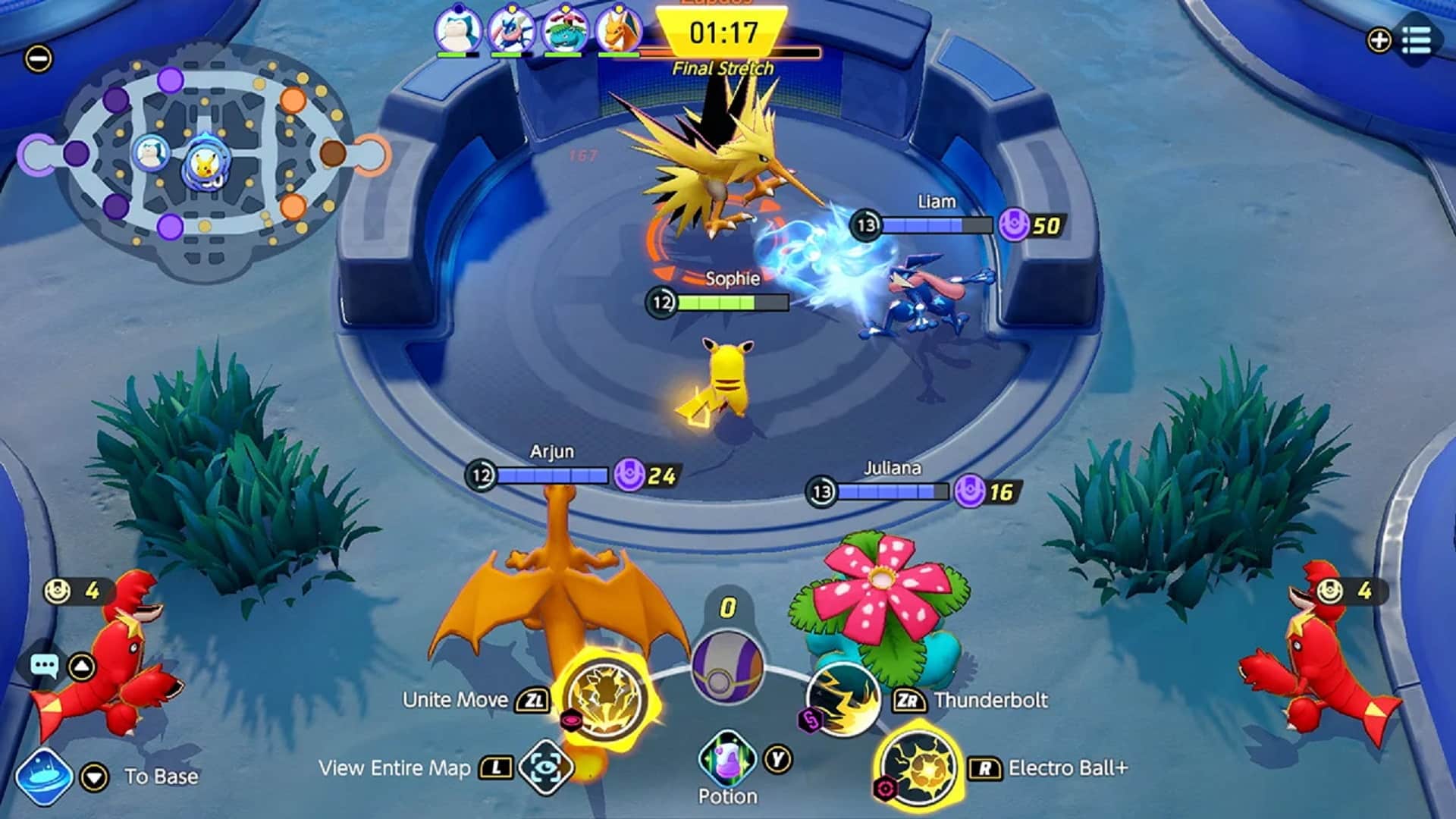 Pokemon UNITE Update 1.8.1.6 Charakteränderungen