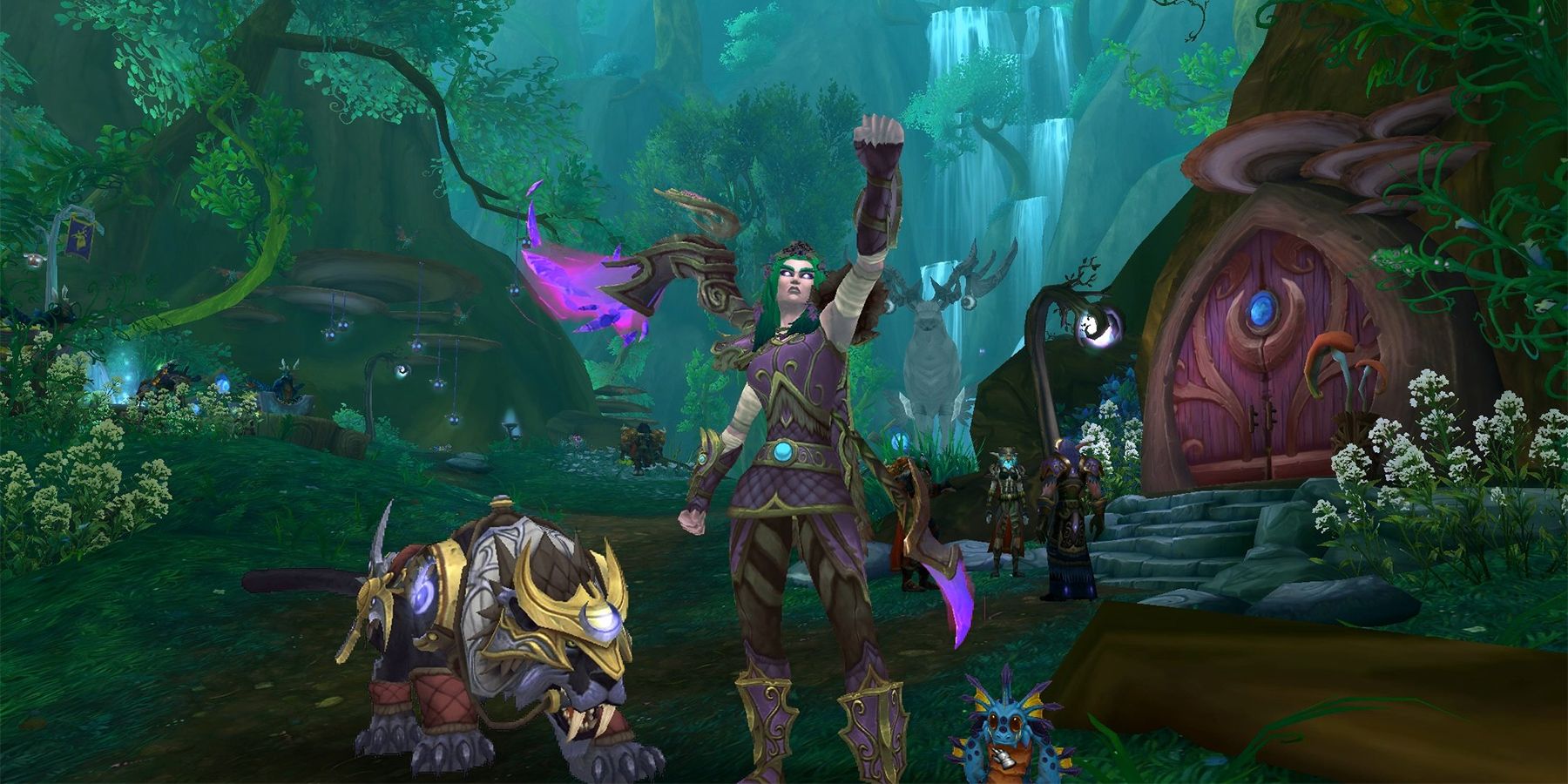 wow world of warcraft new character selection screen menu login fan concept