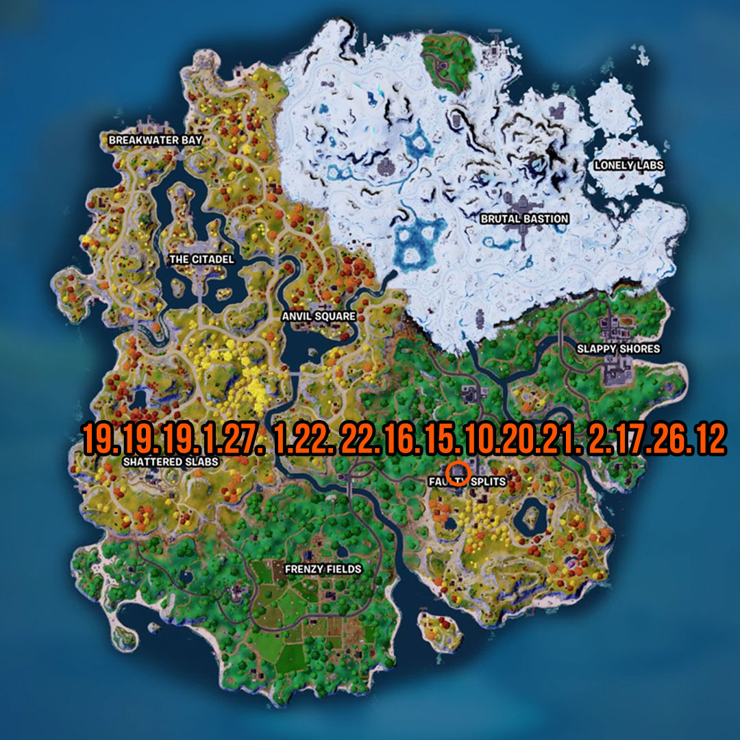 Fortnite Cipher Quests Encrypted 2-Standortkarte