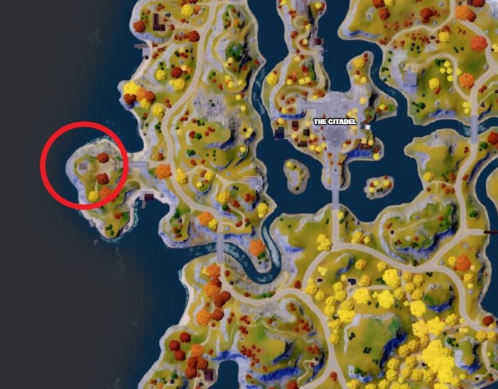 Königliche Ruinen in Fortnite.