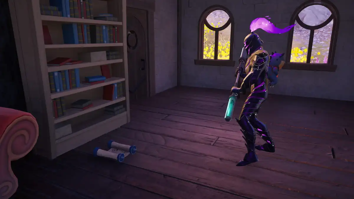 Wo kann man bei Shattered Slabs in Fortnite Chapter 4 Season 1 nach altem Text suchen?