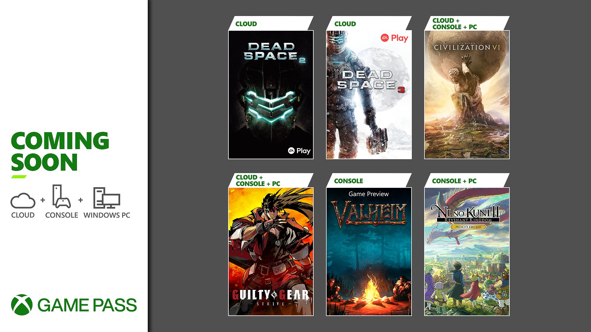 Erscheint im Xbox Game Pass: Guilty Gear -Strive-, Sid Meier's Civilization 6, Valheim und mehr