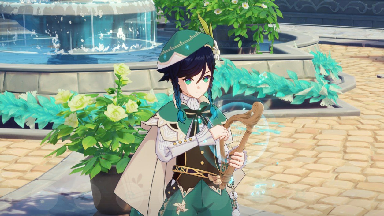 Genshin Impact - How to get the Windsong Lyre and play music - Venti