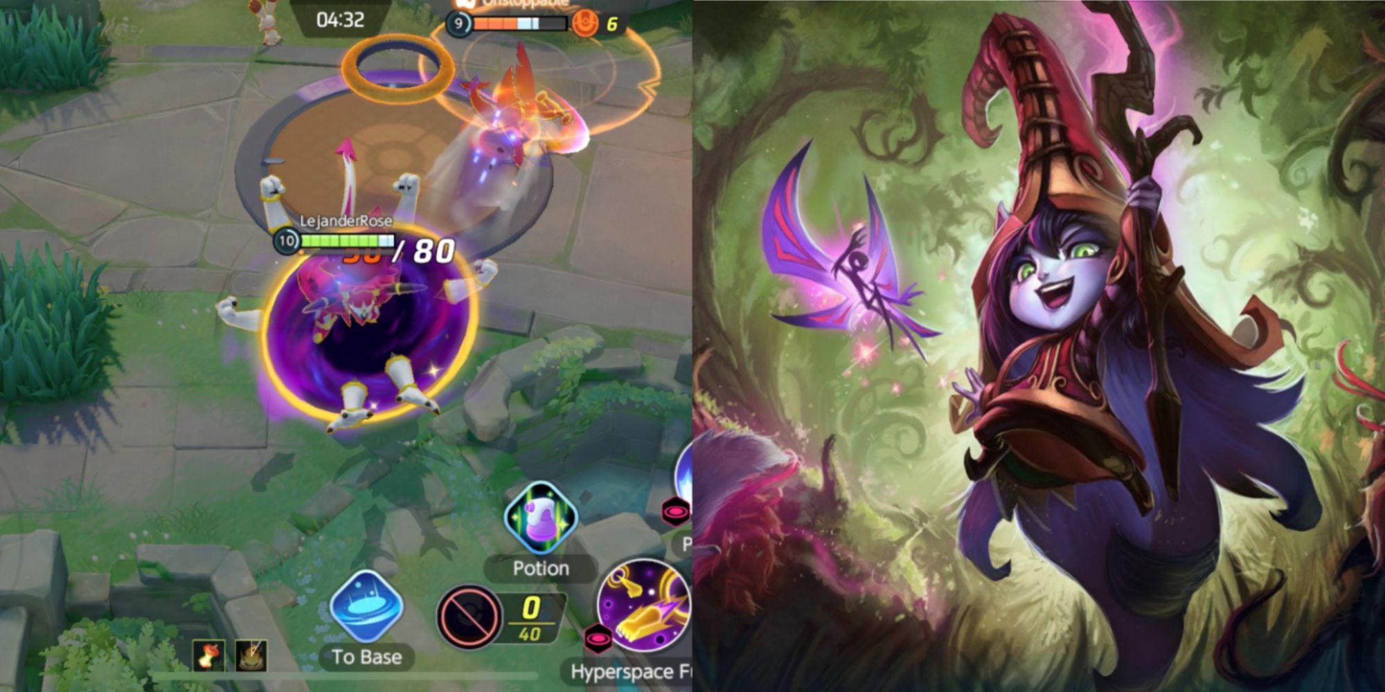 Hoopa von Pokemon Unite und Lulu von League of Legends