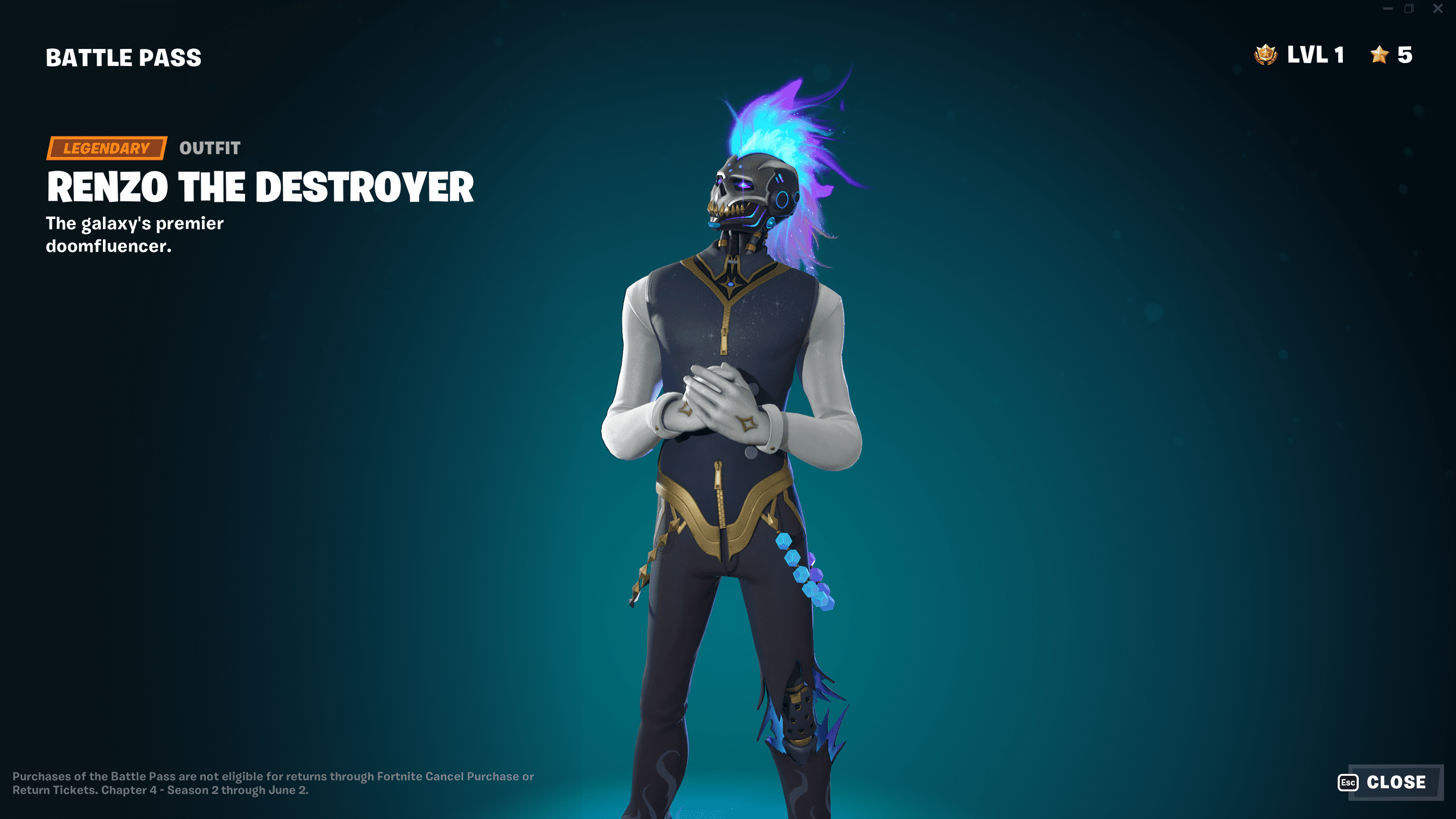 Renzo Fortnite Kapitel 4 Staffel 2