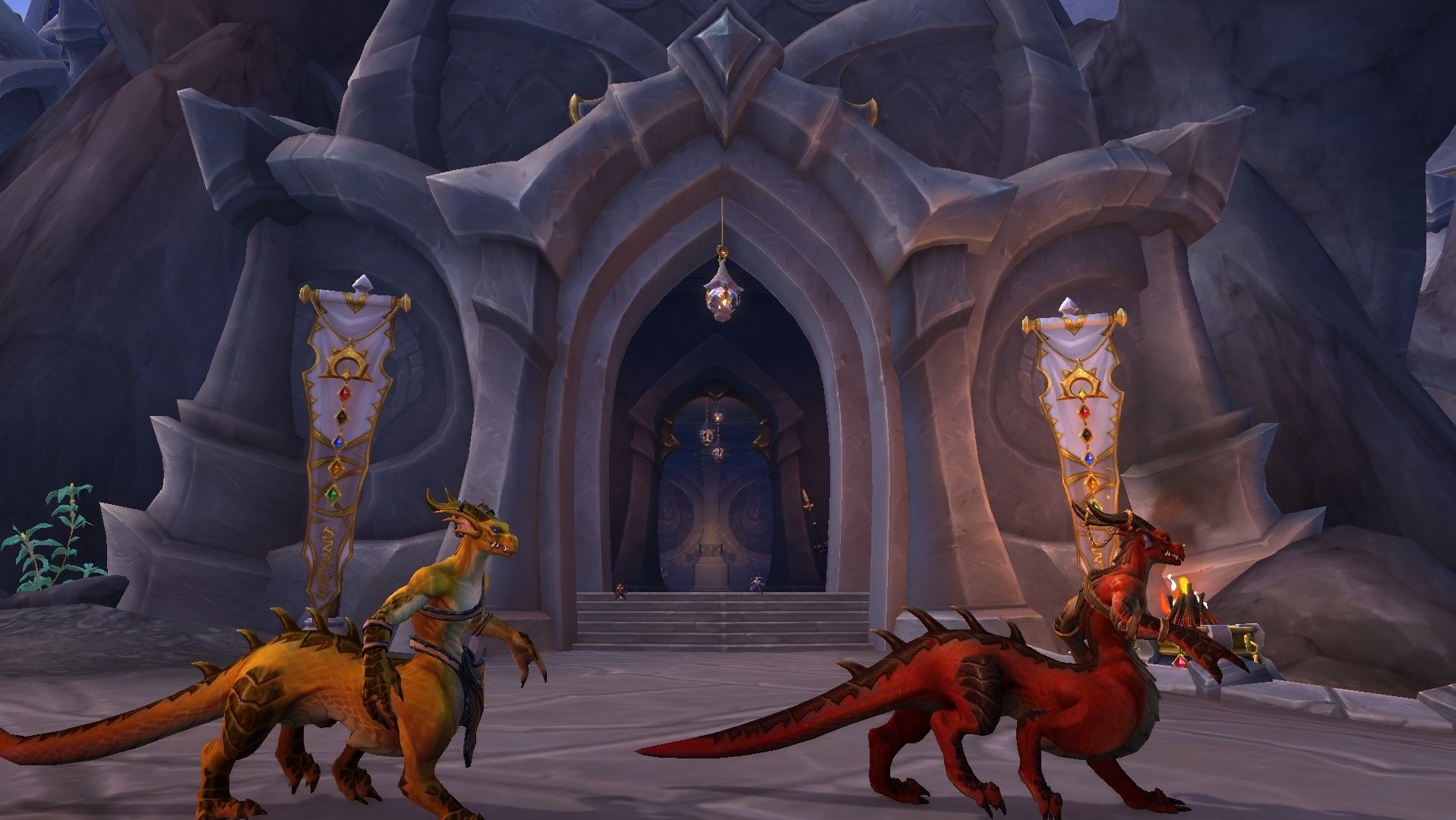 Der Ort der Zuflucht des Gladiators in Valdrakken in World of Warcraft.