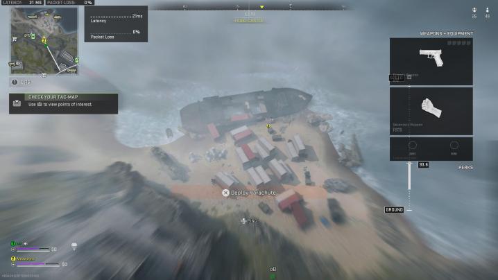 Schiffbruch in Warzone 2.0.