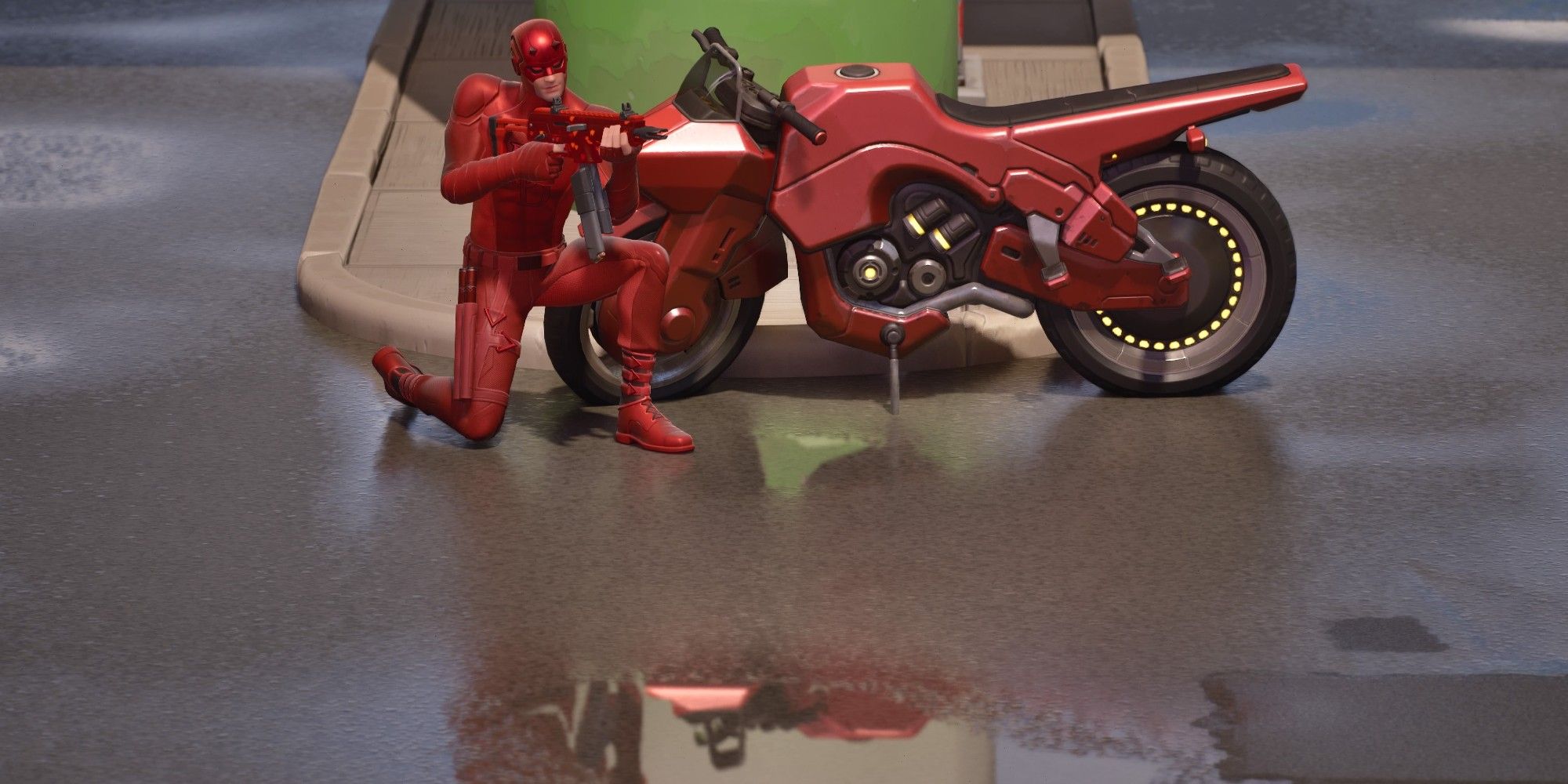 fortnite daredevil hält die twin mag smg