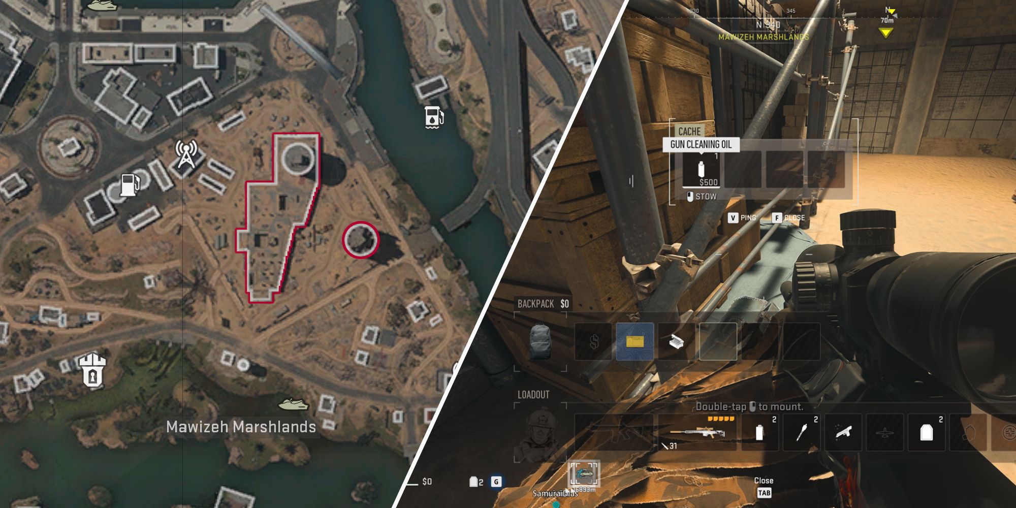 wo man Waffenreinigungsöl für die Mission A Helping Hand in Warzone 2 DMZ findet 