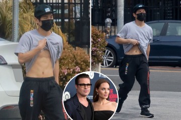 Angelina Jolie & Brad Pitts Sohn Pax, 19, posiert für seltene neue oberkörperfreie Bilder