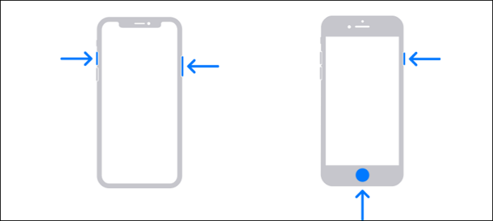 Machen Sie einen Screenshot auf dem Handy