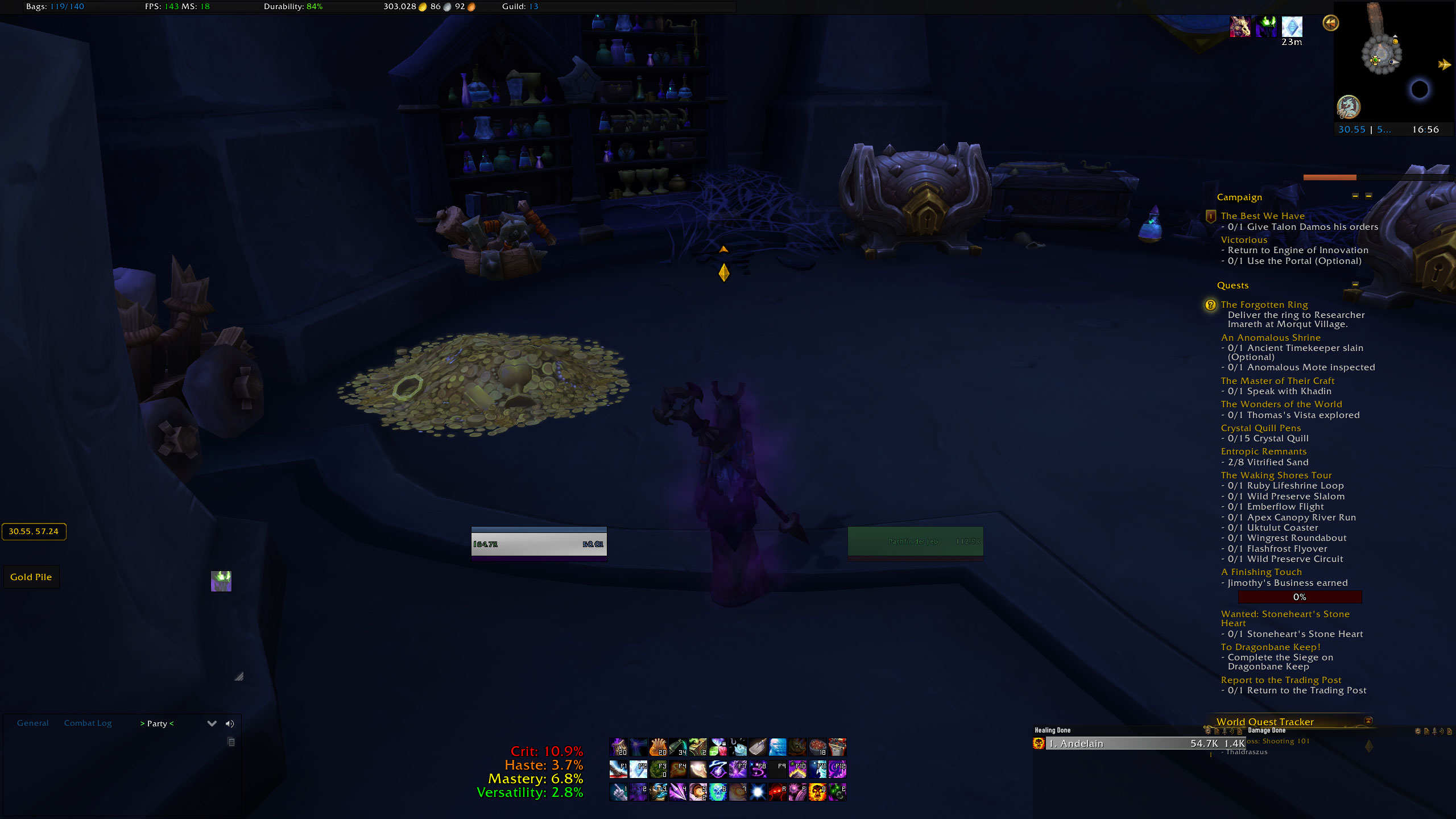 WoW Zskera Vault Goldhaufen