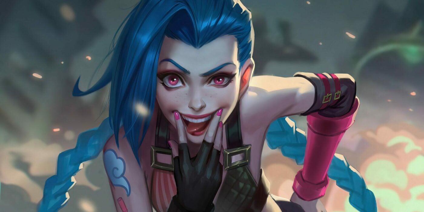 Jinx aus 'League of Legends' Closet Cosplay ist eine lose Kanone