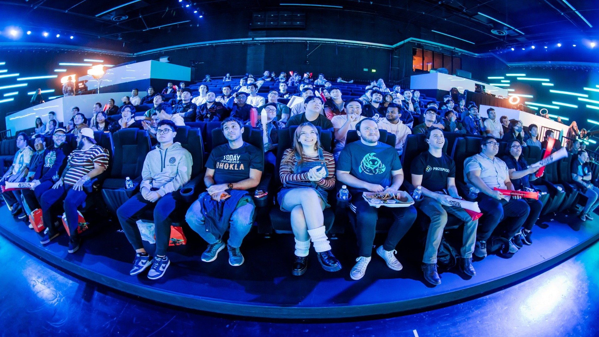 Fans in the crowd during the 2023 LCS Spring Playoffs round one