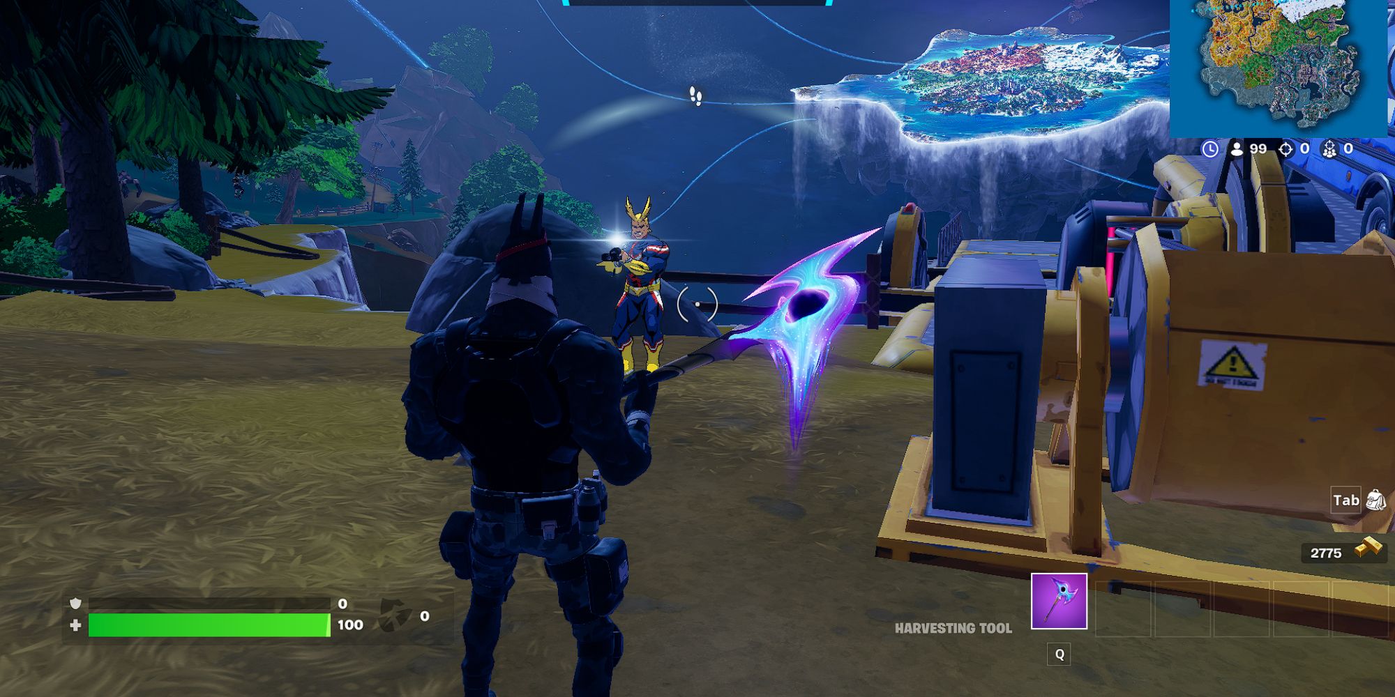 Fortnite All Might zielt auf Lt. John Llama ab