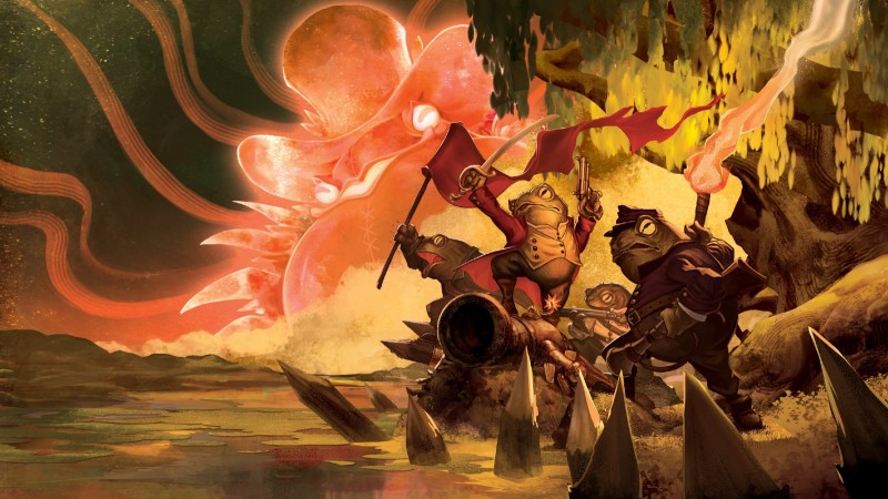 Bauen Sie Ihren Sumpf in Toads Of The Bayou, einem neuen Deckbuilder, der 2024 in den Early Access kommt