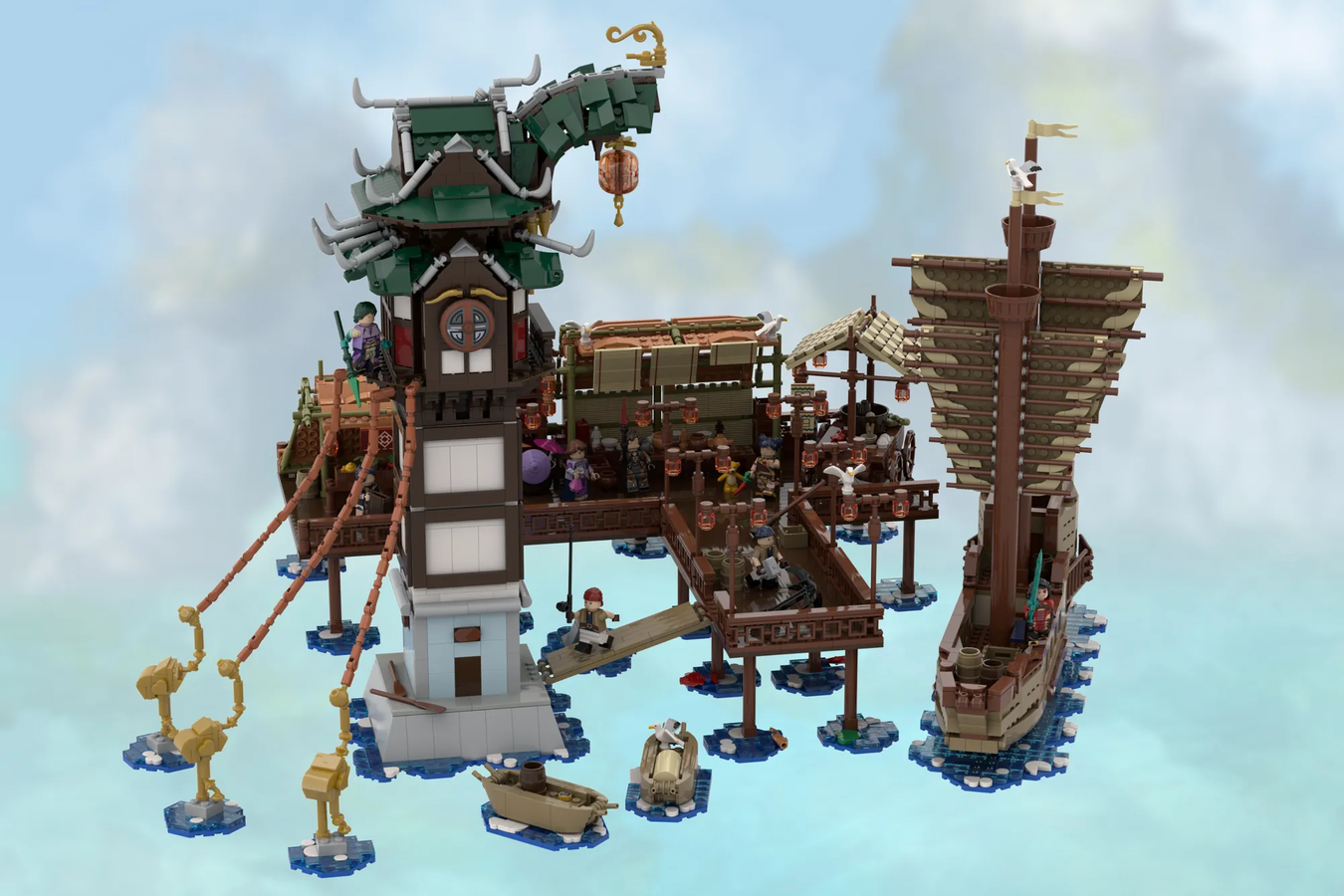 LEGO IDEAS - Genshin Impact: Hafenkai von Liyue