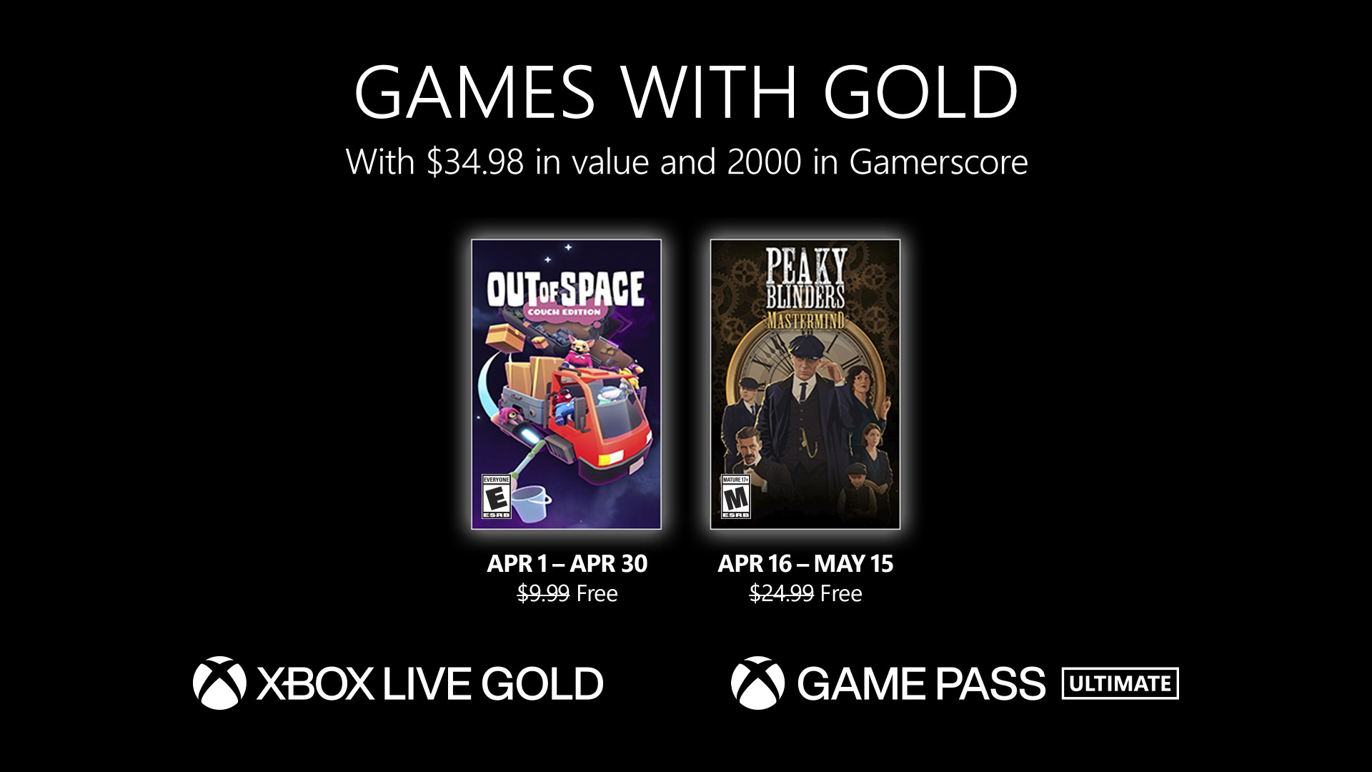 Neue Spiele mit Gold für April 2023