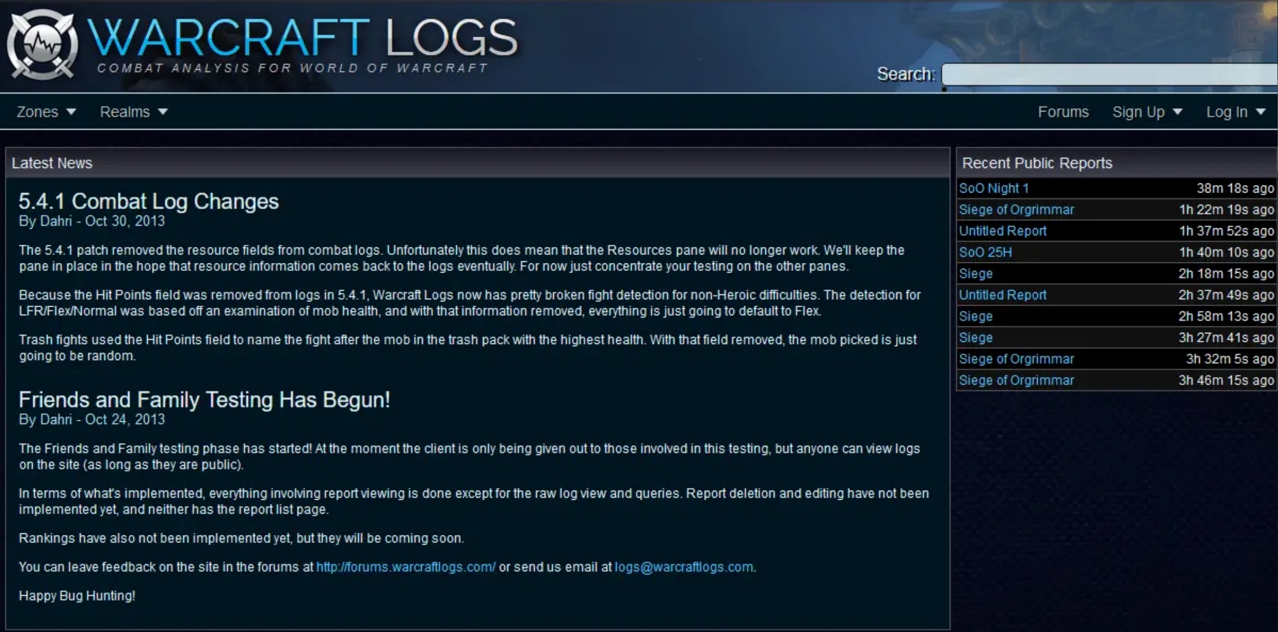 Rückblick auf ein Jahrzehnt von Warcraft Logs