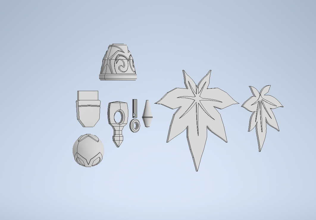 Cover.png STL file Genshin Impact - Kazuha Belt Accessories・3D printable model to download