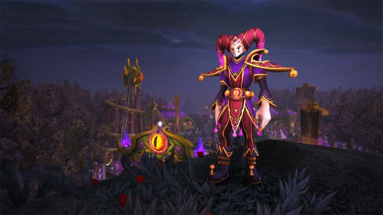 So erhalten Sie das Ensemble der Dunkelmond-Harlekinglocken in World of Warcraft