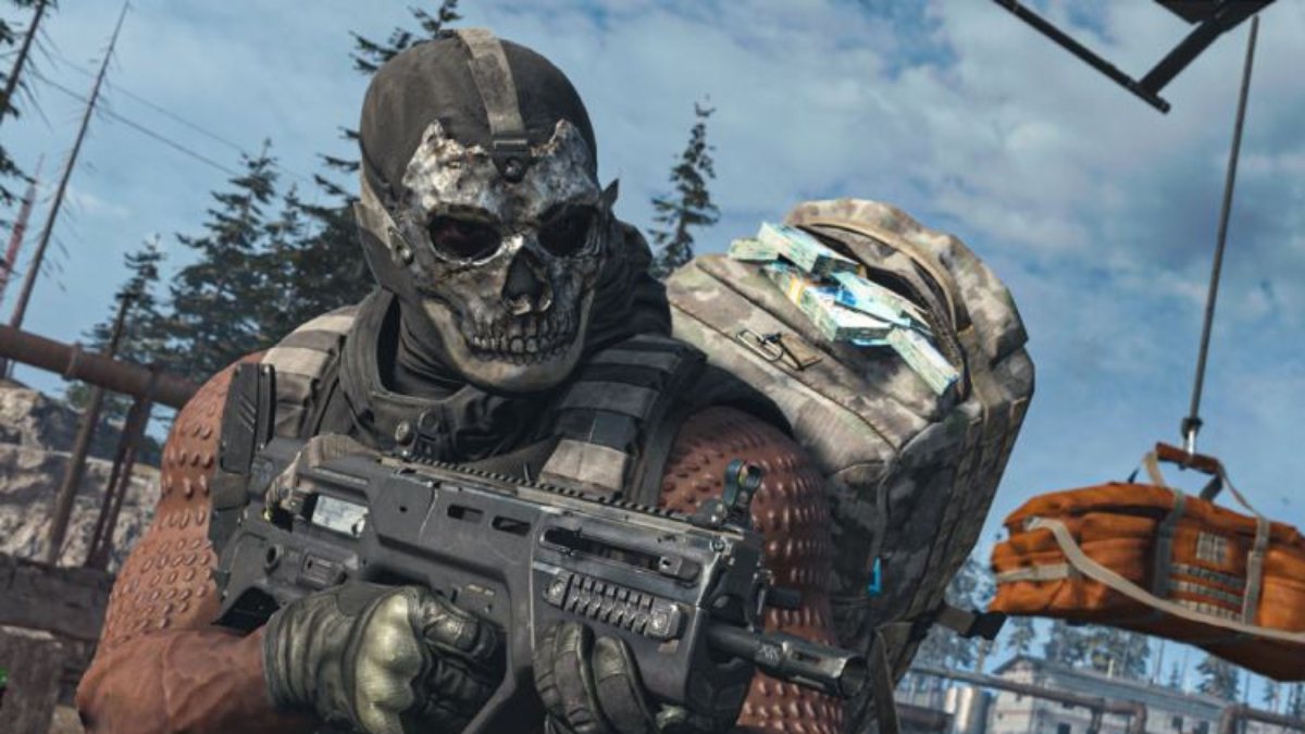 Warzone 2 Plunder-Spieler mit Geldsack