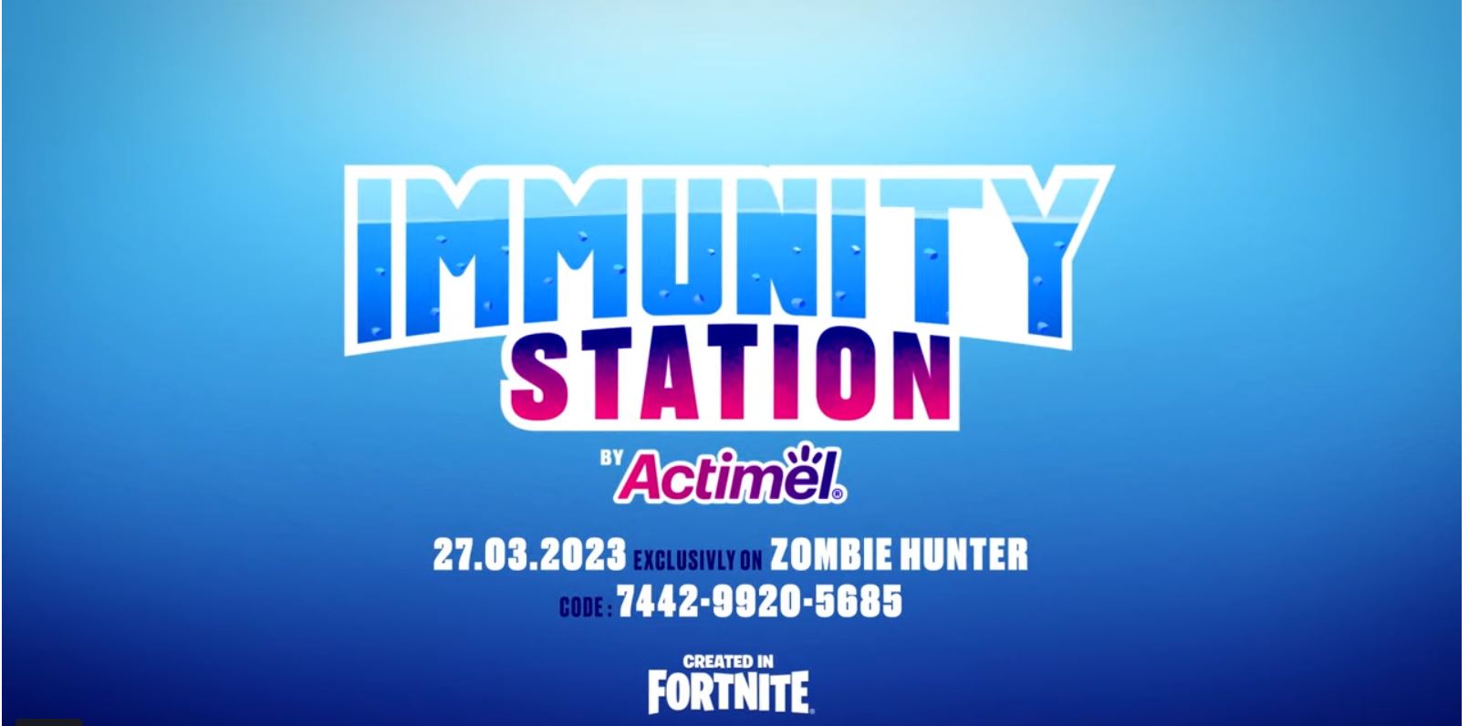 Fortnite accueille l'Immunity Station von Actimel