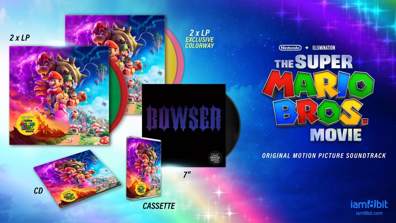 Physischer Soundtrack zum Super Mario Bros.-Film von 'iam8bit' enthüllt