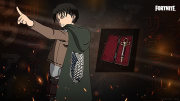 fortnite shingeki no kyojin skins levi mikasa angriff auf titan ataque a los titanes