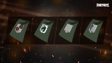 fortnite shingeki no kyojin skins levi mikasa angriff auf titan ataque a los titanes
