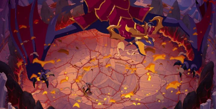 Sylas kämpft in The Mageseeker: A League of Legends Story gegen Shyvana.