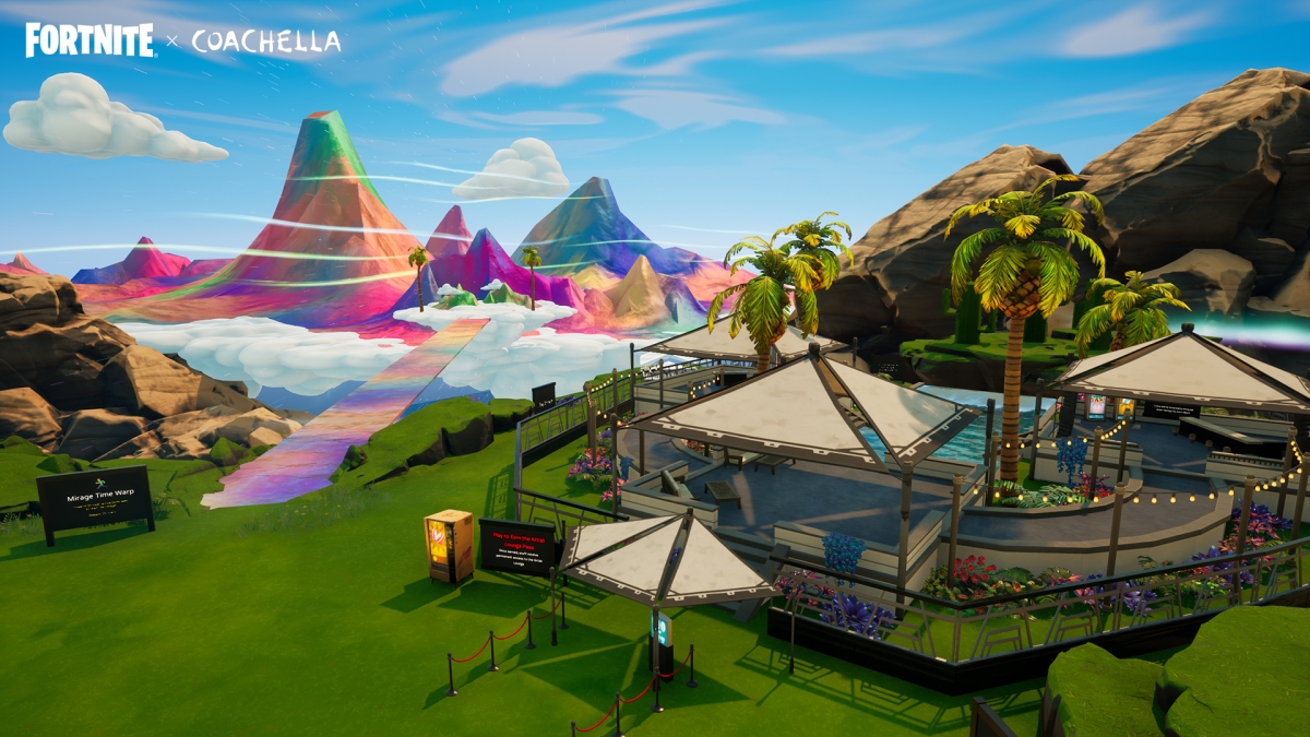 Fortnite-Spieler erhalten ein neues Reiseziel im Coachella-Stil