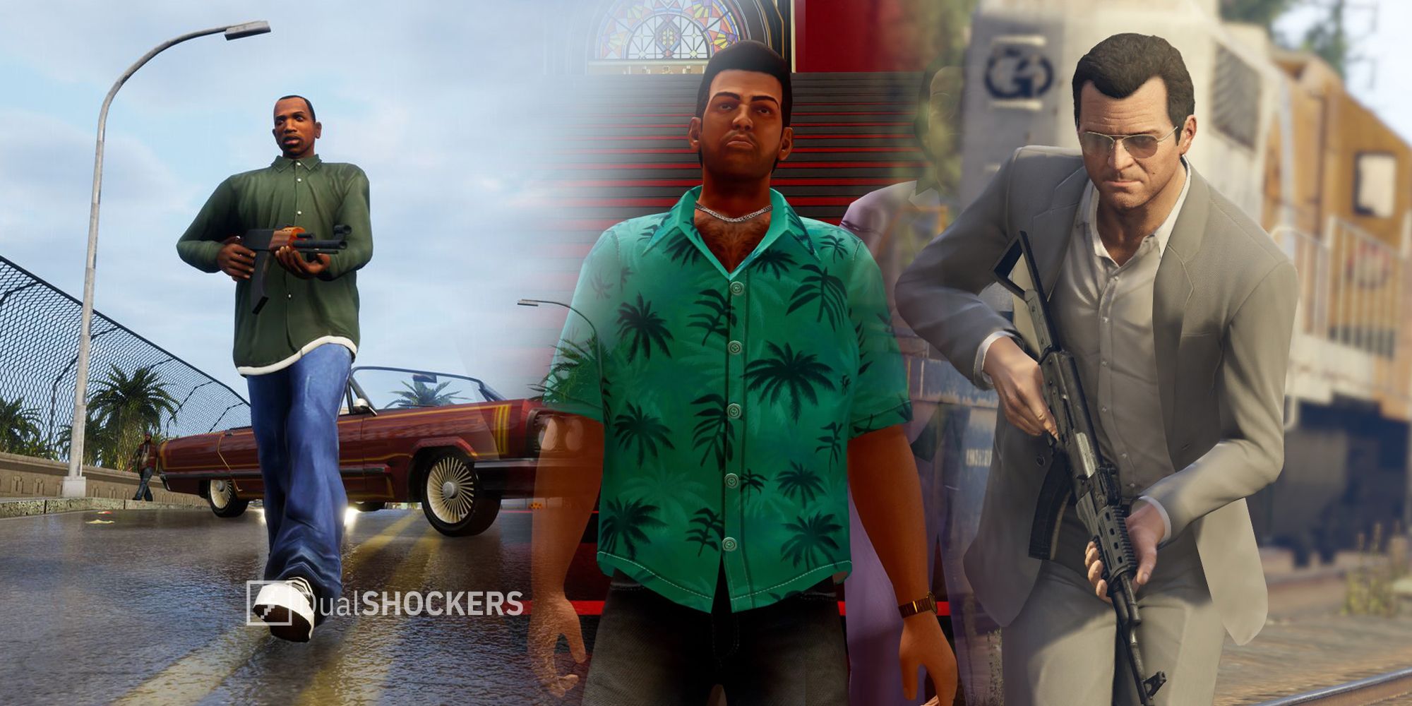 GTA: San Andreas, GTA Trilogy, GTA: Vice City, GTA 5 gameplay