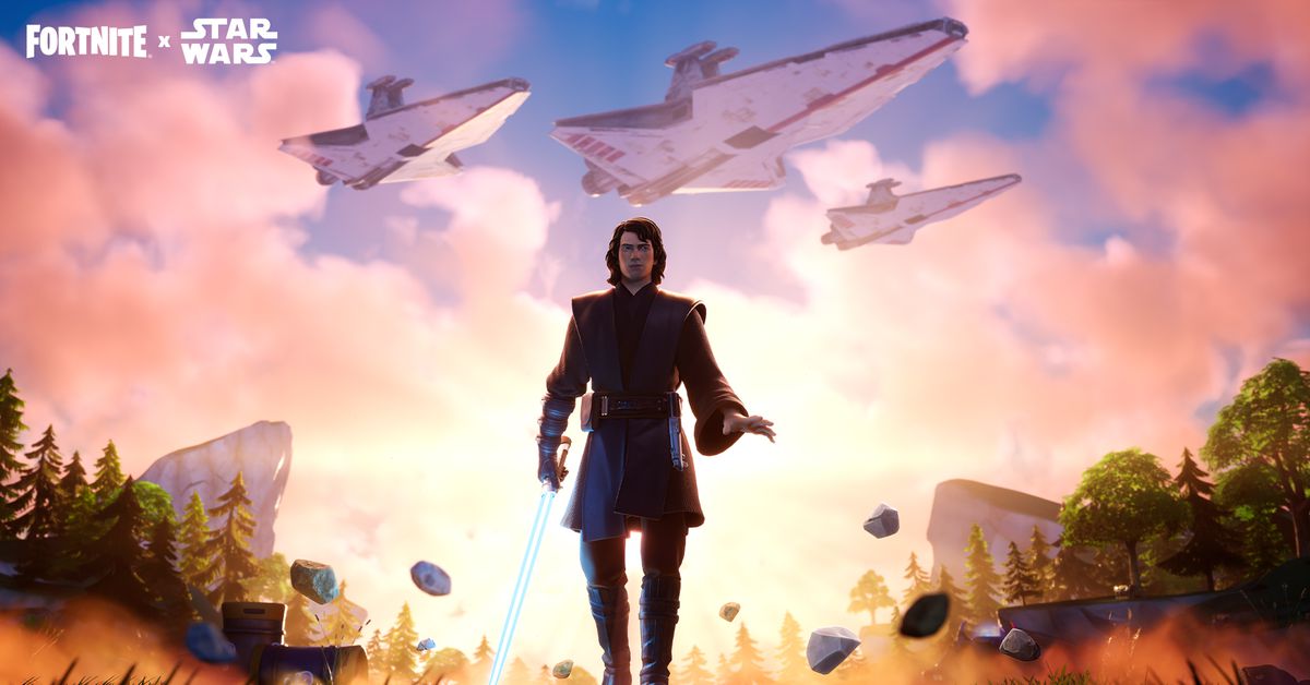 Anakin Skywalker aus Star Wars kommt zu Fortnite