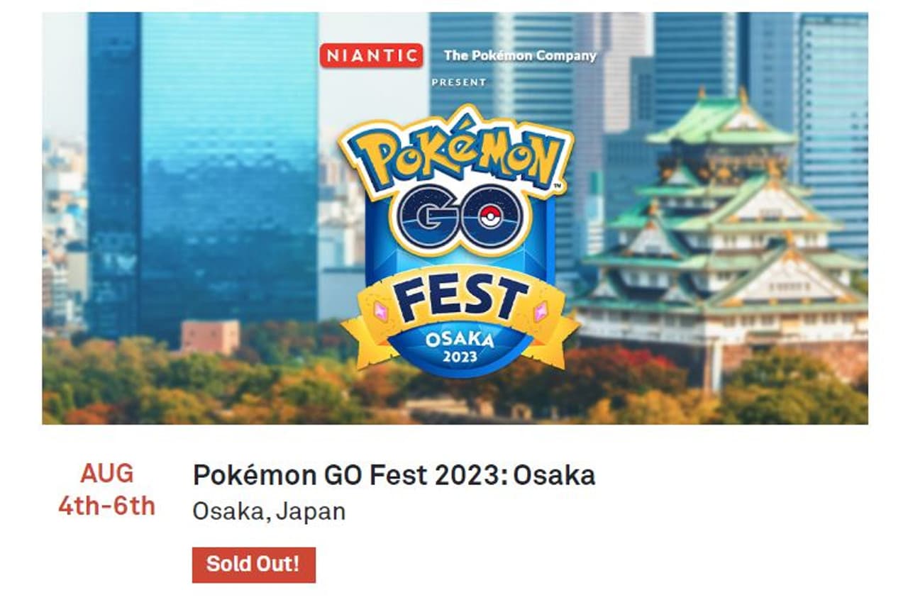 Pokemon Go Fest 2023 Osaka Tickets ausverkauft, erste Veranstaltung mit Early-Bird-Tickets