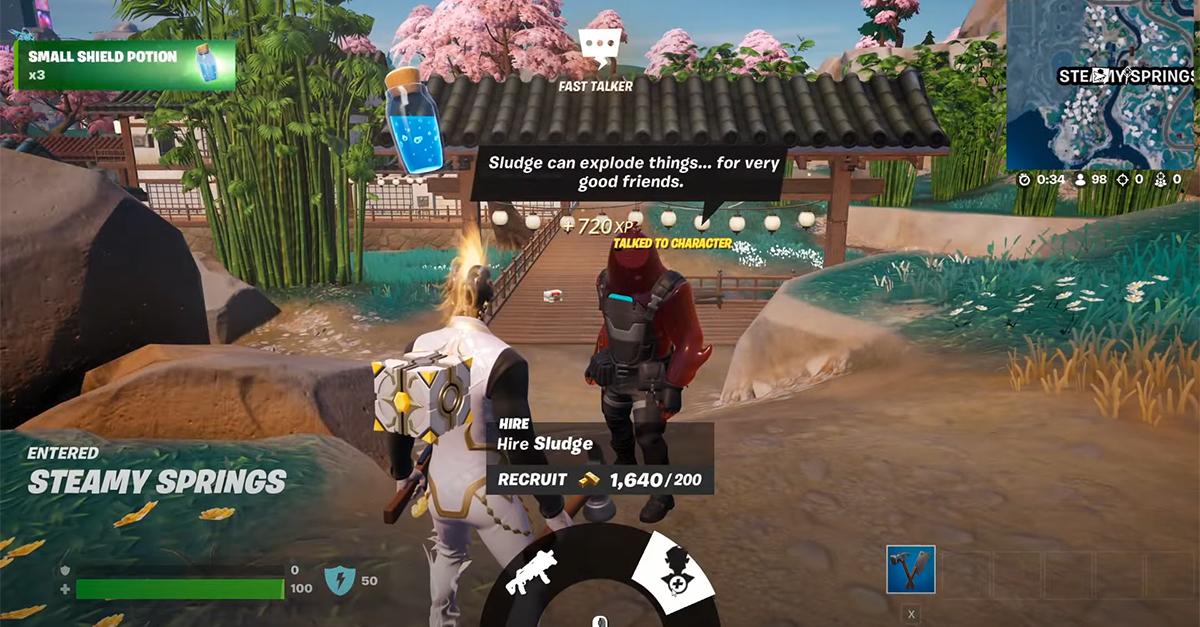 Wie man einem angeheuerten Charakter in ‘Fortnite’ einen Befehl gibt