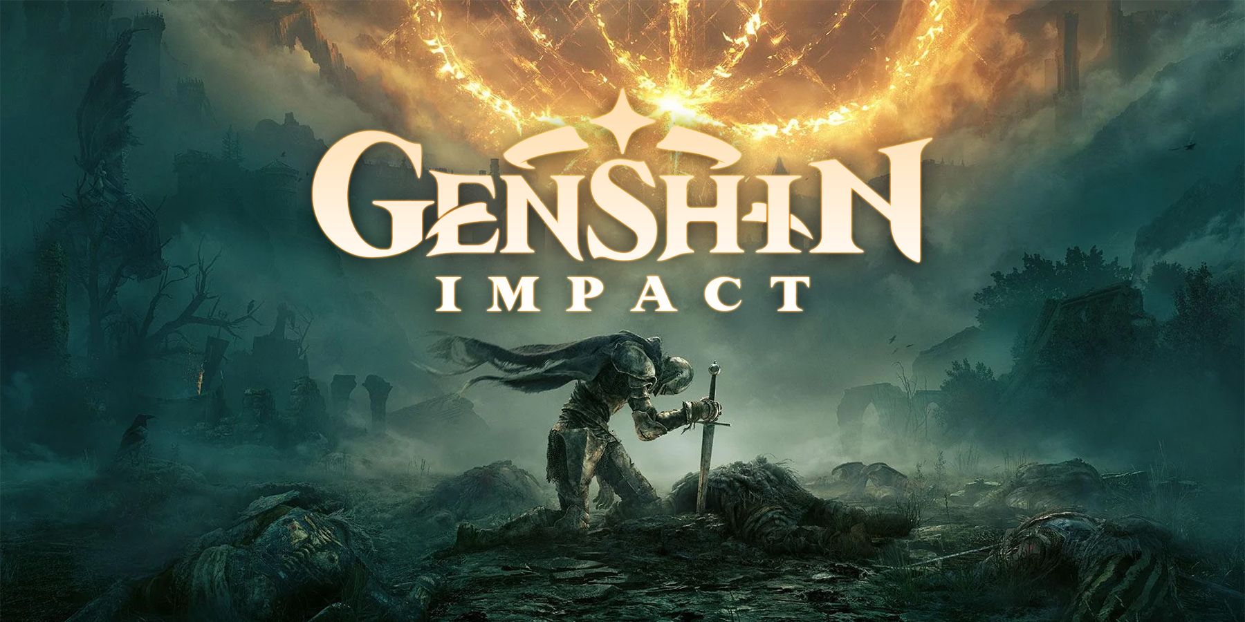 genshin impact elden ring mod raiden shogun traveler malenia boss fight