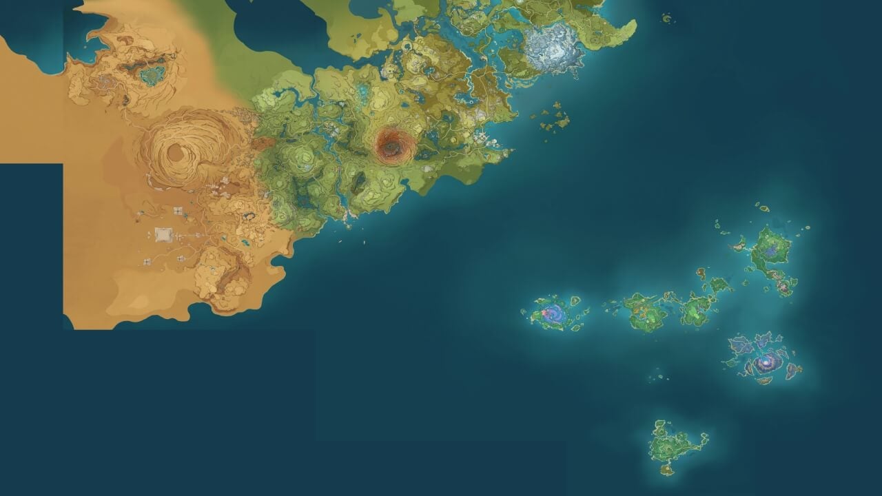 Genshin Impact Leaks Show the Full Map of Teyvat With Fontaine