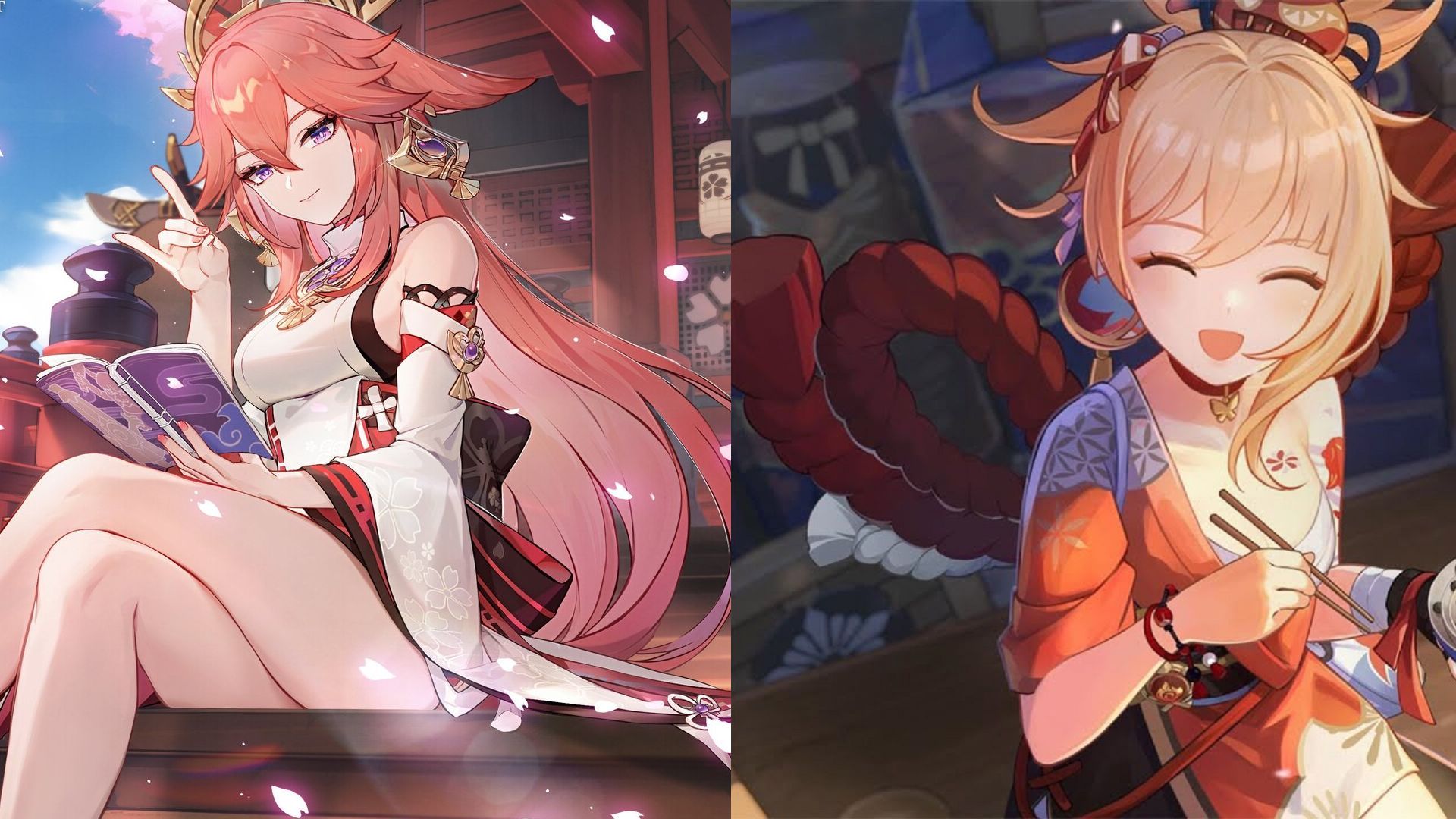 Yae Miko and Yoimiya (Image via HoYoverse)