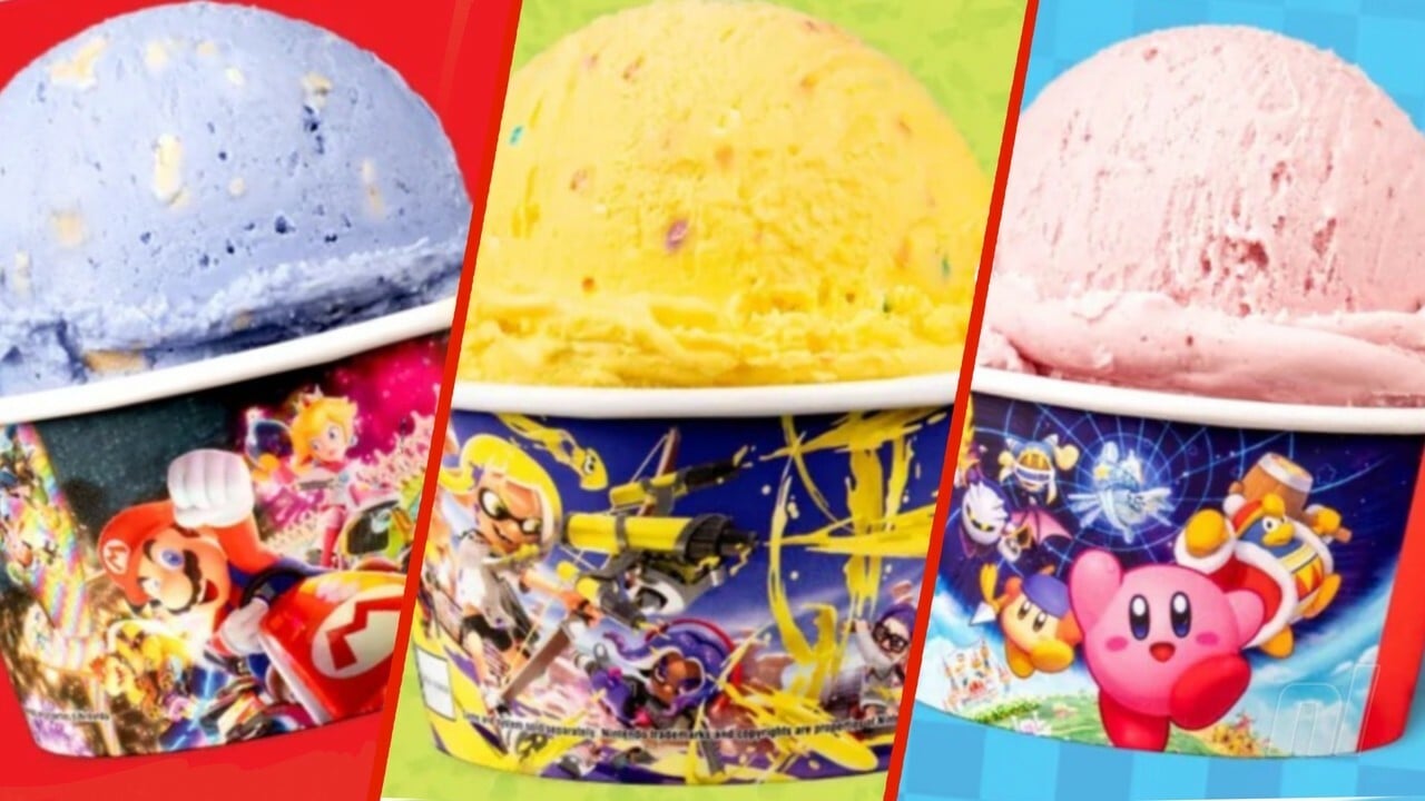 Nintendo und Nékter schließen sich zusammen, um Mario-, Splatoon- und Kirby-Eiscreme zu kreieren