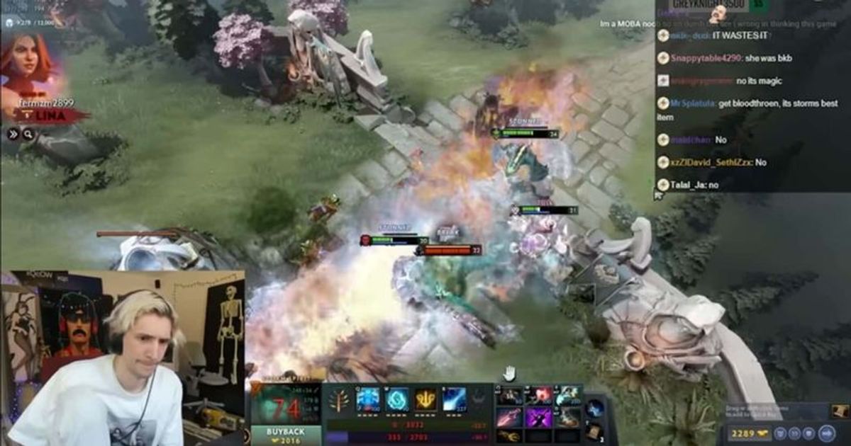 xQc: Twitch-Star vergleicht Dota 2 mit League of Legends