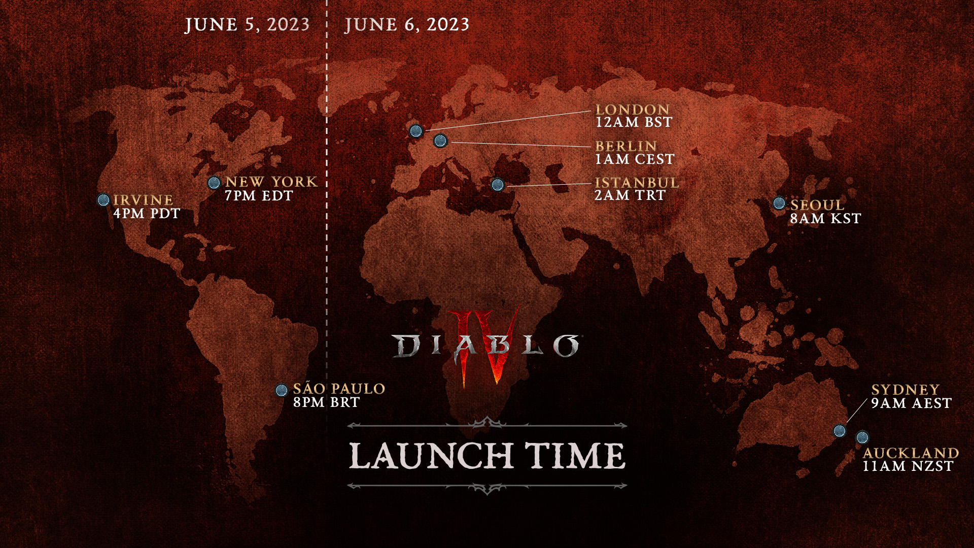 Offizielle Startzeiten von Diablo 4