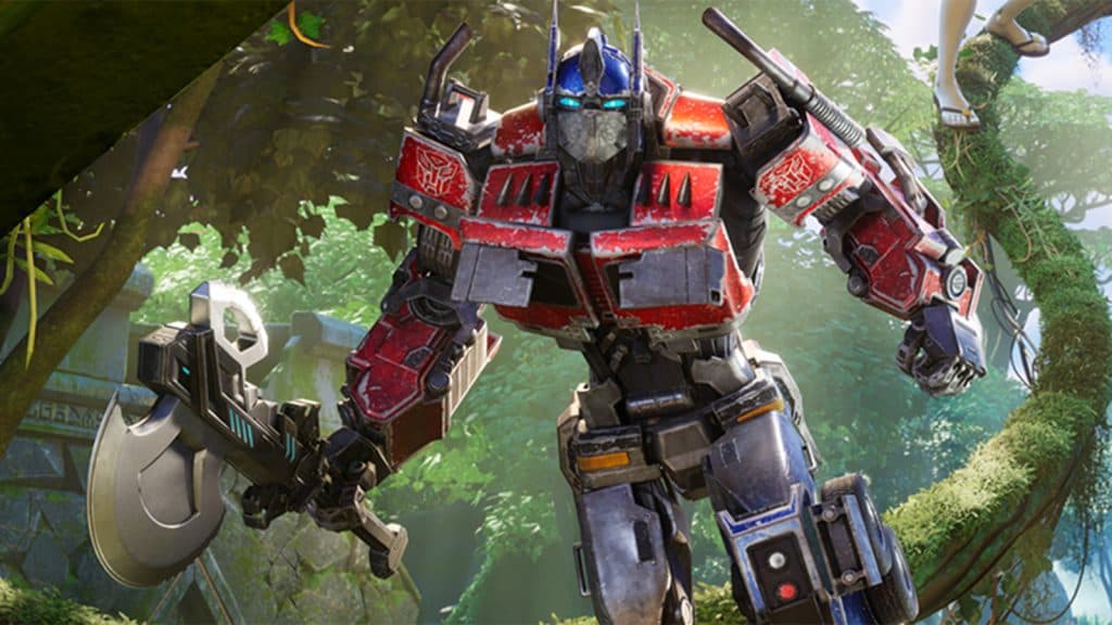 Optimus Prime rennt auf der neuen Fortnite-Insel herum