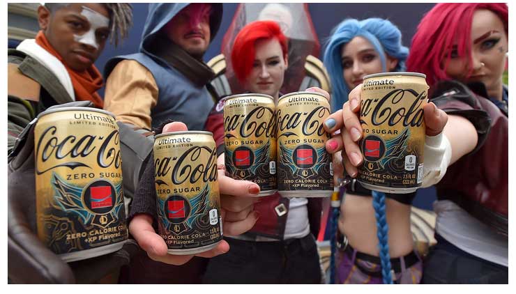 Coca-Cola ist Partner von League of Legends Gamers für Limited Edition +XP Coca-Cola-Geschmack